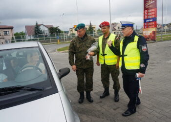 25.07.2017 Kielce. Akcja policji "Strzeżonego  św. Krzysztof strzeże" / Michał Kita / Radio Kielce