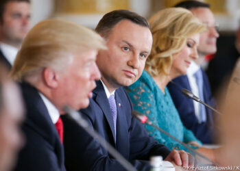 Donald Trump i Andrzej Duda na szczycie Inicjatywy Trójmorza / Krzysztof Sitkowski / KPRP