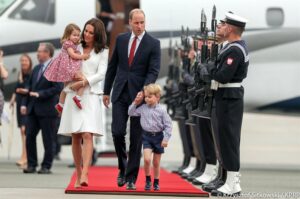 Para książęca, William i Kate, przybyła do Warszawy / Krzysztof Sitkowski / KPRP
