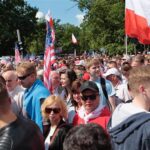 06.07.2017 Warszawa. Plac Krasińskich przed przemówieniem Donalda Trumpa / Włodzimierz Batóg / Radio Kielce