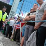 06.07.2017 Warszawa. Plac Krasińskich przed przemówieniem Donalda Trumpa / Włodzimierz Batóg / Radio Kielce