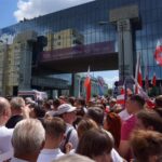 06.07.2017 Warszawa. Plac Krasińskich przed przemówieniem Donalda Trumpa / Bartłomiej Zapała / Radio Kielce