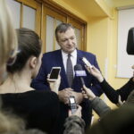 02.12.2016 Kielce. Wiceminister zdrowia Marek Tombarkiewicz odwiedził Wojewódzki Szpital Zespolony. / Jarosław Kubalski / Radio Kielce