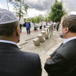 04.07.2017 Kielce. 71. rocznica pogromu kieleckiego. Uroczystości pod Pomnikiem Menory. / Jarosław Kubalski / Radio Kielce