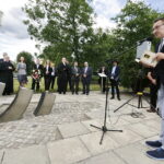 04.07.2017 Kielce. 71. rocznica pogromu kieleckiego. Uroczystości pod Pomnikiem Menory. / Jarosław Kubalski / Radio Kielce