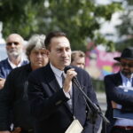 04.07.2017 Kielce. 71. rocznica pogromu kieleckiego. Uroczystości pod Pomnikiem Menory. / Jarosław Kubalski / Radio Kielce