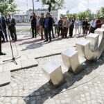 04.07.2017 Kielce. 71. rocznica pogromu kieleckiego. Uroczystości pod Pomnikiem Menory. / Jarosław Kubalski / Radio Kielce