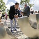 04.07.2017 Kielce. 71. rocznica pogromu kieleckiego. Uroczystości pod Pomnikiem Menory. / Jarosław Kubalski / Radio Kielce