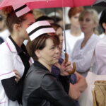 04.07.2017 Kielce. Protest pielęgniarek przed ŚCO. / Jarosław Kubalski / Radio Kielce