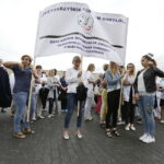 04.07.2017 Kielce. Protest pielęgniarek przed ŚCO. / Jarosław Kubalski / Radio Kielce