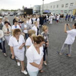 04.07.2017 Kielce. Protest pielęgniarek przed ŚCO. / Jarosław Kubalski / Radio Kielce