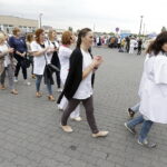 04.07.2017 Kielce. Protest pielęgniarek przed ŚCO. / Jarosław Kubalski / Radio Kielce