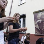 04.07.2017 Kielce. 71. rocznica pogromu kieleckiego. Uroczystości przy kamienicy Planty 7 / 9. / Jarosław Kubalski / Radio Kielce