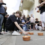 04.07.2017 Kielce. 71. rocznica pogromu kieleckiego. Uroczystości przy kamienicy Planty 7 / 9. / Jarosław Kubalski / Radio Kielce