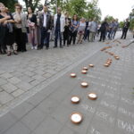 04.07.2017 Kielce. 71. rocznica pogromu kieleckiego. Uroczystości przy kamienicy Planty 7 / 9. / Jarosław Kubalski / Radio Kielce