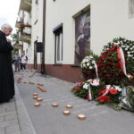 04.07.2017 Kielce. 71. rocznica pogromu kieleckiego. Uroczystości przy kamienicy Planty 7 / 9. / Jarosław Kubalski / Radio Kielce