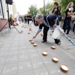 04.07.2017 Kielce. 71. rocznica pogromu kieleckiego. Uroczystości przy kamienicy Planty 7 / 9. / Jarosław Kubalski / Radio Kielce