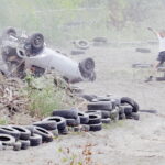 09.07.2017 Nowiny. Wyścigi wraków. Wrak Race. / Jarosław Kubalski / Radio Kielce