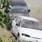 09.07.2017 Nowiny. Wyścigi wraków. Wrak Race. / Jarosław Kubalski / Radio Kielce