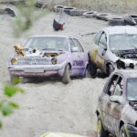 09.07.2017 Nowiny. Wyścigi wraków. Wrak Race. / Jarosław Kubalski / Radio Kielce