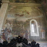 10.07.2017 Opatów. Kolegiata. Malowidło wyobrażające bitwę pod Grunwaldem. / Jarosław Kubalski / Radio Kielce