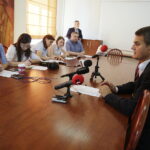 12.07.2017 Kielce.. Rektor UJK Jacek Semaniak podczas konferencji prasowej. / Jarosław Kubalski / Radio Kielce