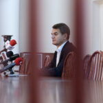 12.07.2017 Kielce.. Rektor UJK Jacek Semaniak podczas konferencji prasowej. / Jarosław Kubalski / Radio Kielce