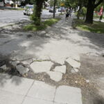 14.07.2017 Kielce. Chodnik przy ulicy Marszałkowskiej. / Jarosław Kubalski / Radio Kielce