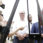 14.07.2017 Kielce. Włodzimierz Czarzasty, Andrzej Szejna podczas konferencji prasowej SLD. / Jarosław Kubalski / Radio Kielce