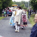 15.07.2017 Adamów. Kuźnice Koneckie. Inscenizacja powitania króla Augusta Poniatowskiego. Zagrał go reżyser Andrzej Skorupski. / Jarosław Kubalski / Radio Kielce