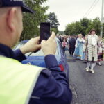 15.07.2017 Adamów. Kuźnice Koneckie. Inscenizacja powitania króla Augusta Poniatowskiego. / Jarosław Kubalski / Radio Kielce