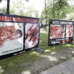 18.07.2017 Kielce. Wystawa "Stop aborcji" przed kościołem garnizonowym. / Jarosław Kubalski / Radio Kielce