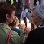 21.07.2017 Kielce. Manifestacja KOD przed Sądem Okręgowym. / Jarosław Kubalski / Radio Kielce