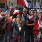 21.07.2017 Kielce. Manifestacja KOD przed Sądem Okręgowym. / Jarosław Kubalski / Radio Kielce