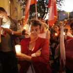 21.07.2017 Kielce. Manifestacja KOD przed Sądem Okręgowym. / Jarosław Kubalski / Radio Kielce