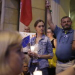 21.07.2017 Kielce. Manifestacja KOD przed Sądem Okręgowym. / Jarosław Kubalski / Radio Kielce