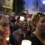 21.07.2017 Kielce. Manifestacja KOD przed Sądem Okręgowym. / Jarosław Kubalski / Radio Kielce