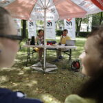 26.07.2017 Kielce. Stacja Wakacje w Radiu Kielce. Gościem programu była Karina Ciosk. / Jarosław Kubalski / Radio Kielce