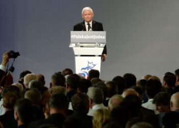 Jarosław Kaczyński. Kongres Zjednoczonej Prawicy. Przysucha / PAP/Piotr Polak