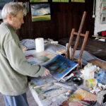 06.07.2017 Celiny. Gospodarstwo agroturystyczne "Gratka". Międzynarodowy Plener Malarski. / Krzysztof Bujnowicz / Radio Kielce