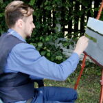 06.07.2017 Celiny. Gospodarstwo agroturystyczne "Gratka". Międzynarodowy Plener Malarski. / Krzysztof Bujnowicz / Radio Kielce