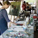 06.07.2017 Celiny. Gospodarstwo agroturystyczne "Gratka". Międzynarodowy Plener Malarski. / Krzysztof Bujnowicz / Radio Kielce