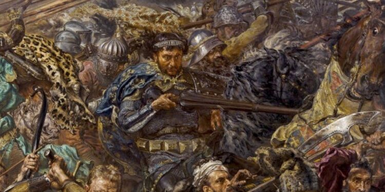 Fragment obrazu Bitwa pod Grunwaldem Jana Matejki. Zawisza Czarny. / Wikipedia