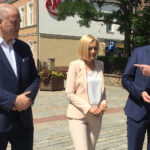 Kielce. Konferencja prasowa Jarosława Gowina (29.07.2017) / Bartłomiej Zapała - Radio Kielce / Konferencja prasowa partii Polska Razem - Miłosz Pamuła, Renata Janik, Jarosław Gowin