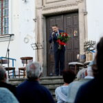 04.07.2017 Kielce. Koncert kantorów żydowskich przed budynkiem dawnej synagogi kieleckiej. / Marzena Mąkosa / Radio Kielce