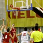 05.07.2017 Kielce. Towarzyski mecz koszykarski reprezentacji Polski i Węgier do lat 16. / Marzena Mąkosa / Radio Kielce