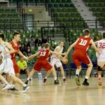 05.07.2017 Kielce. Towarzyski mecz koszykarski reprezentacji Polski i Węgier do lat 16. / Marzena Mąkosa / Radio Kielce