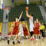 05.07.2017 Kielce. Towarzyski mecz koszykarski reprezentacji Polski i Węgier do lat 16. / Marzena Mąkosa / Radio Kielce