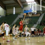 05.07.2017 Kielce. Towarzyski mecz koszykarski reprezentacji Polski i Węgier do lat 16. / Marzena Mąkosa / Radio Kielce