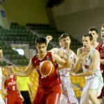 05.07.2017 Kielce. Towarzyski mecz koszykarski reprezentacji Polski i Węgier do lat 16. / Marzena Mąkosa / Radio Kielce